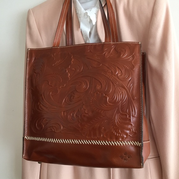 Patricia Nash Florence Large Tooled Leather Tote - Picture 2 of 3